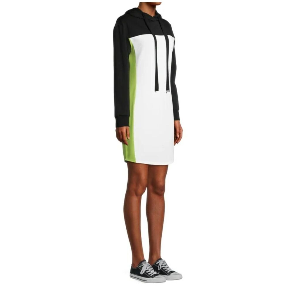 New No Boundaries Soft Snuggly Jersey Knit Long Sleeve Color Block Dress SZE XXL
